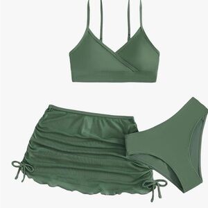 Billabong Kids Swim Bikini Set in Olive